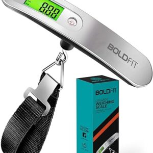 Boldfit Weight Machine For Luggage Weighing Scale, Luggage Weight Machine Weighing Machine For Luggage With LCD Display Luggage Weighing Scale